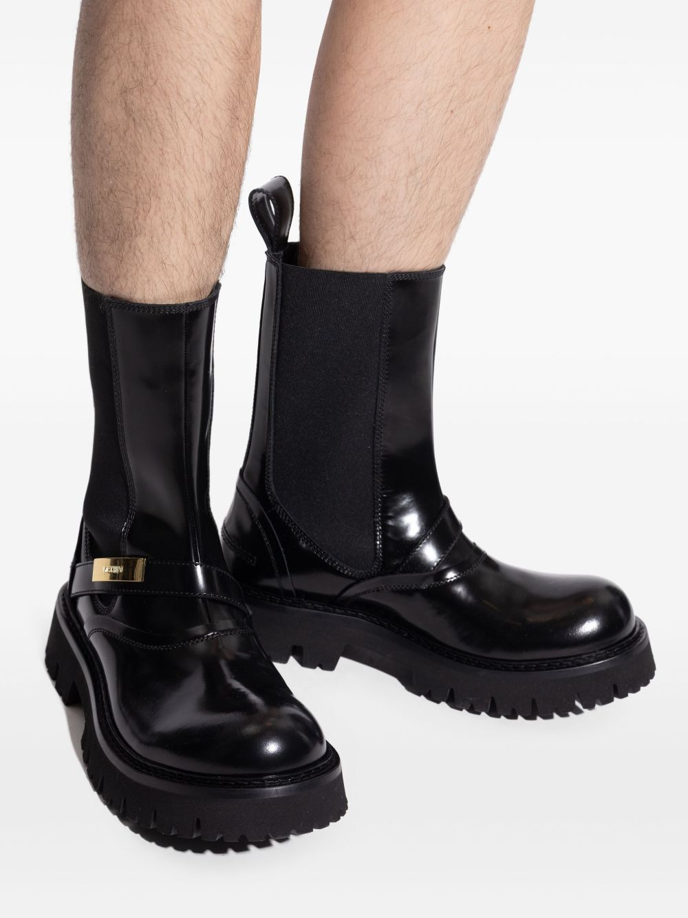 strap-detail chelsea boots - 5