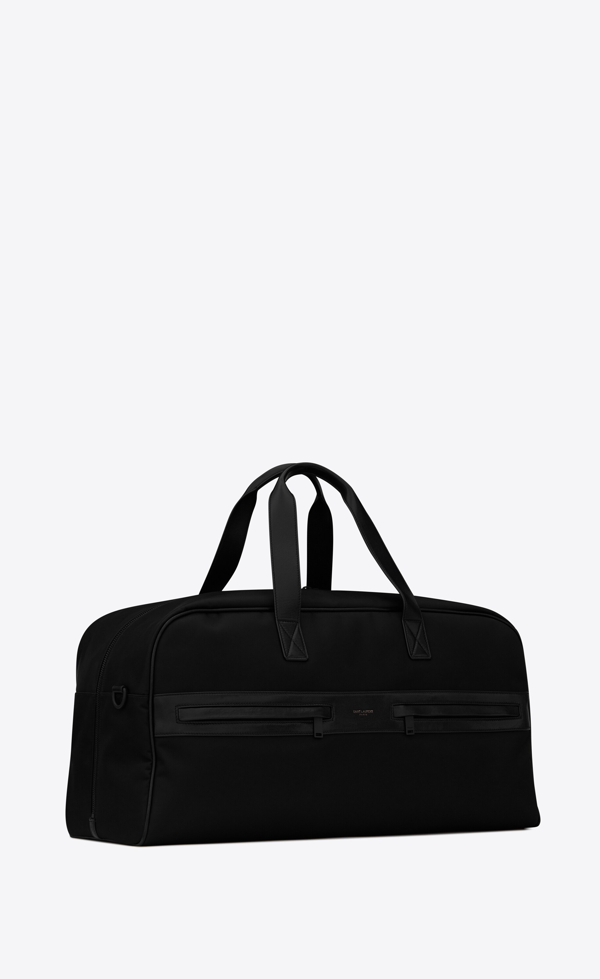 camp duffle bag in nylon and lambskin - 4