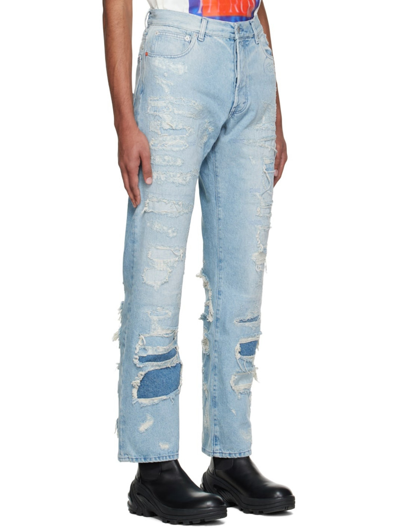 Blue Super Distressed Jeans 2