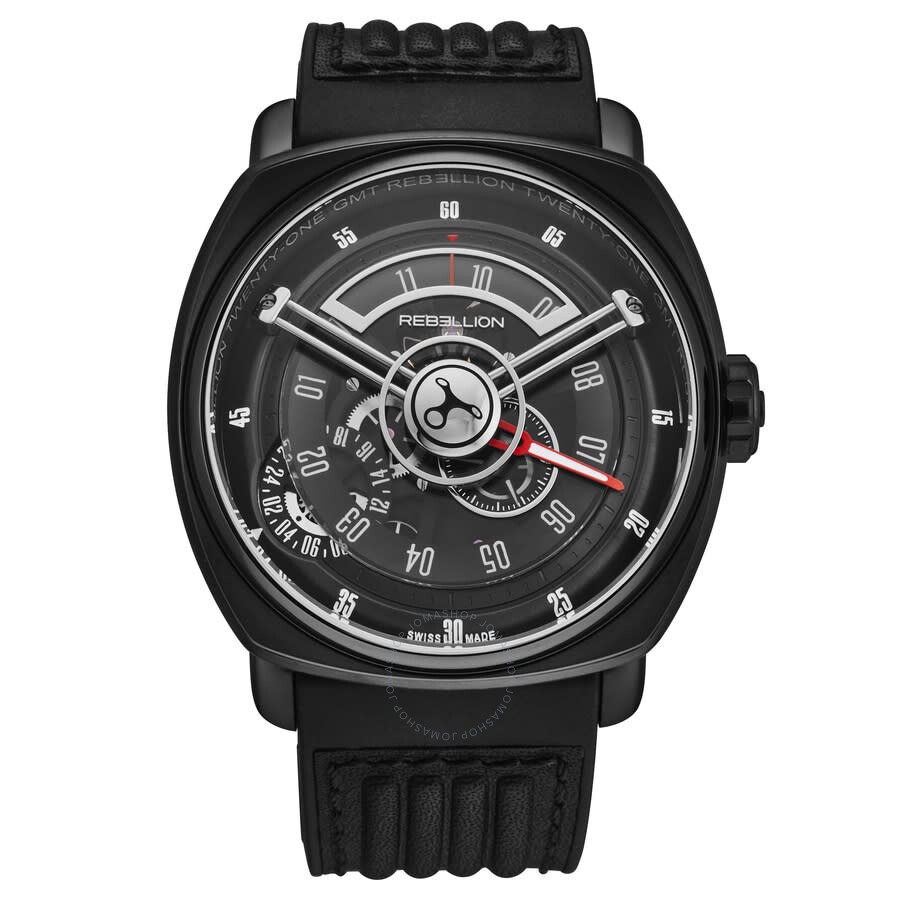 Rebellion - Rebellion Twenty One Automatic Black Dial Men's Watch RB.21.GMT.TI.T09 - 1