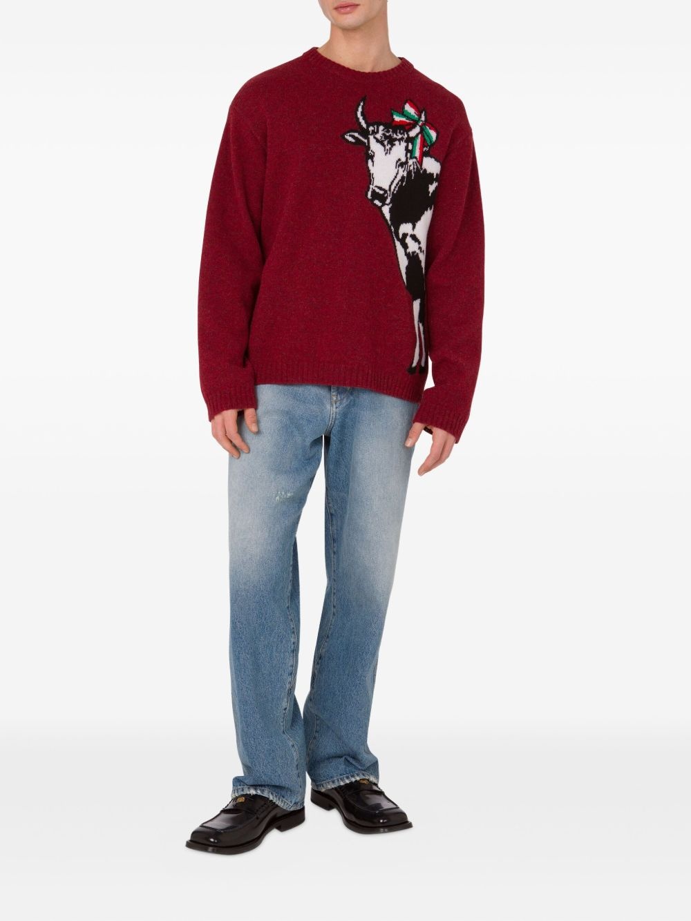 cow-motif jumper - 2