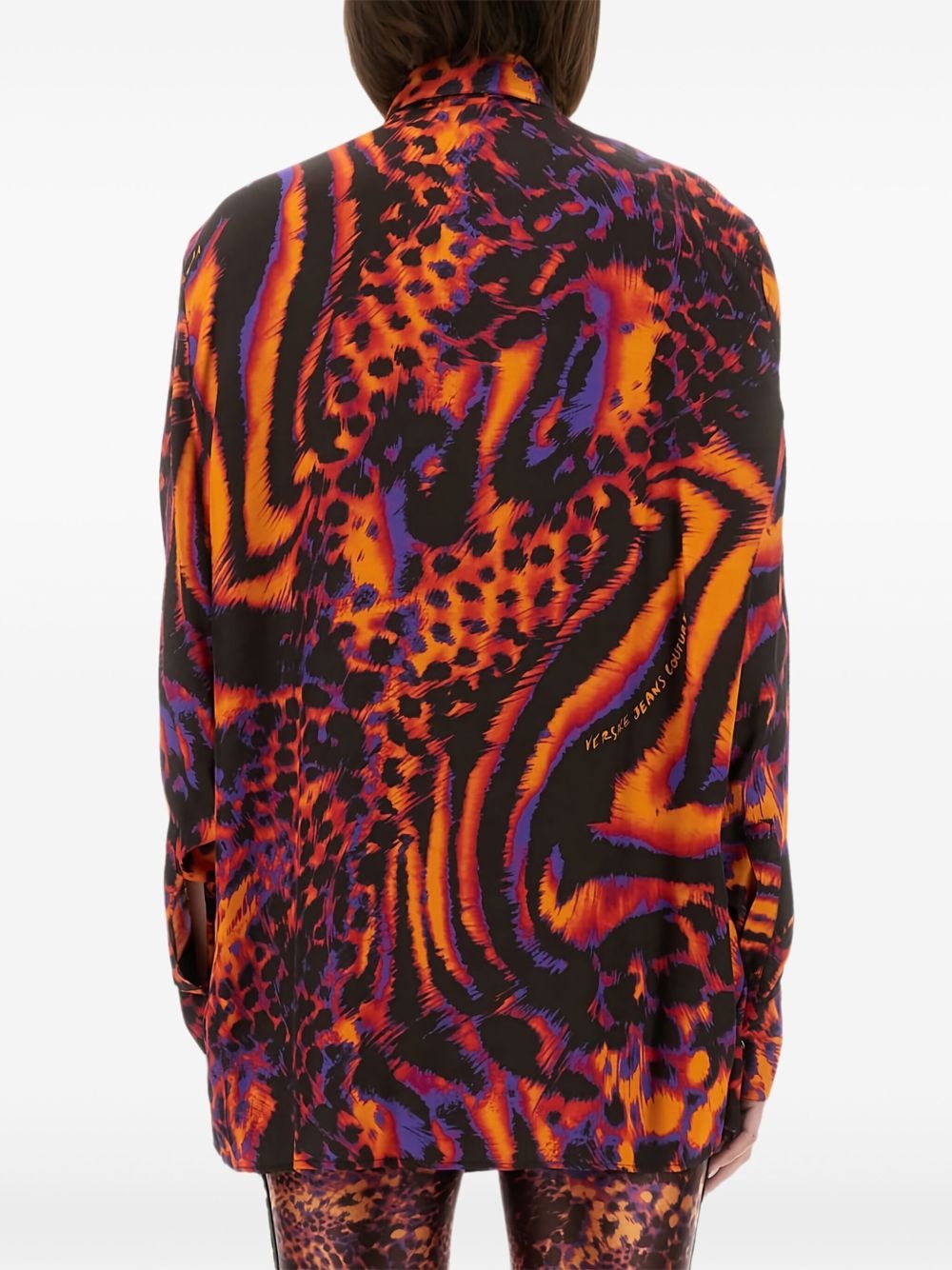 abstract animal-print shirt - 3