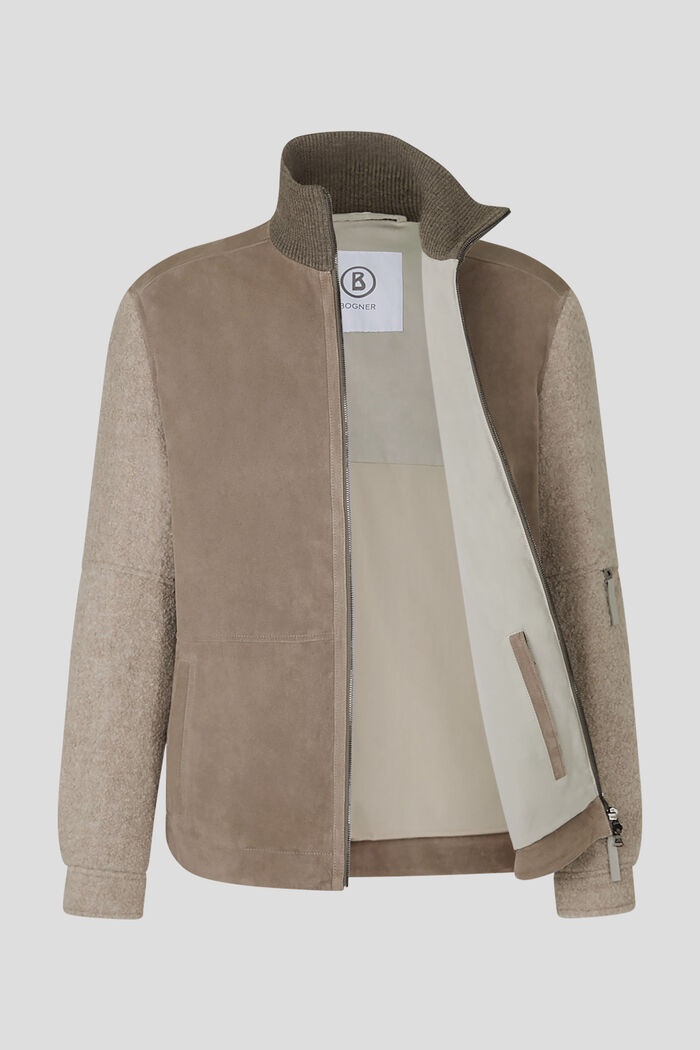 Phil Suede jacket in Pale brown - 8