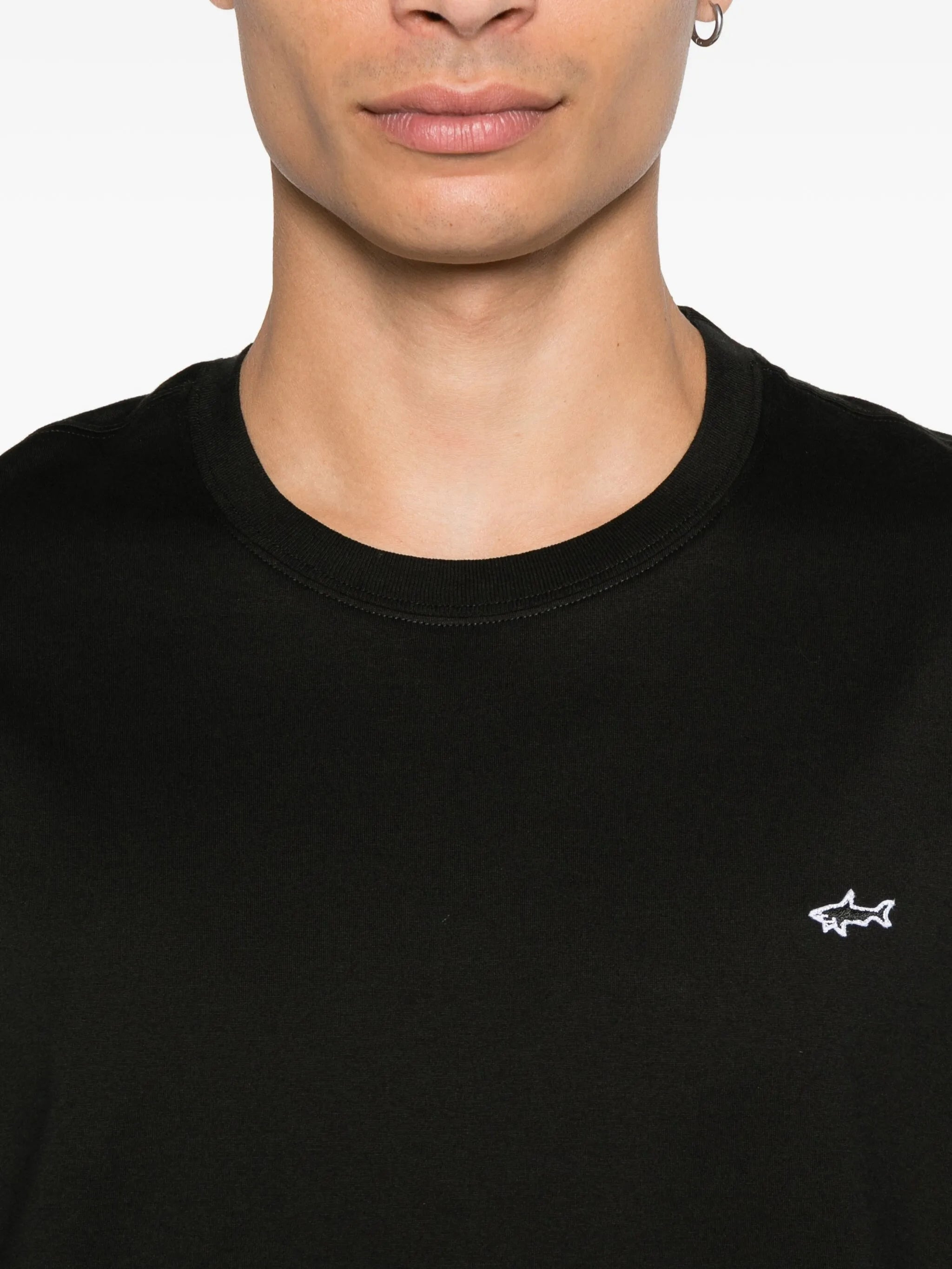 Paul & Shark Shark-detail Cotton T-shirt - 4