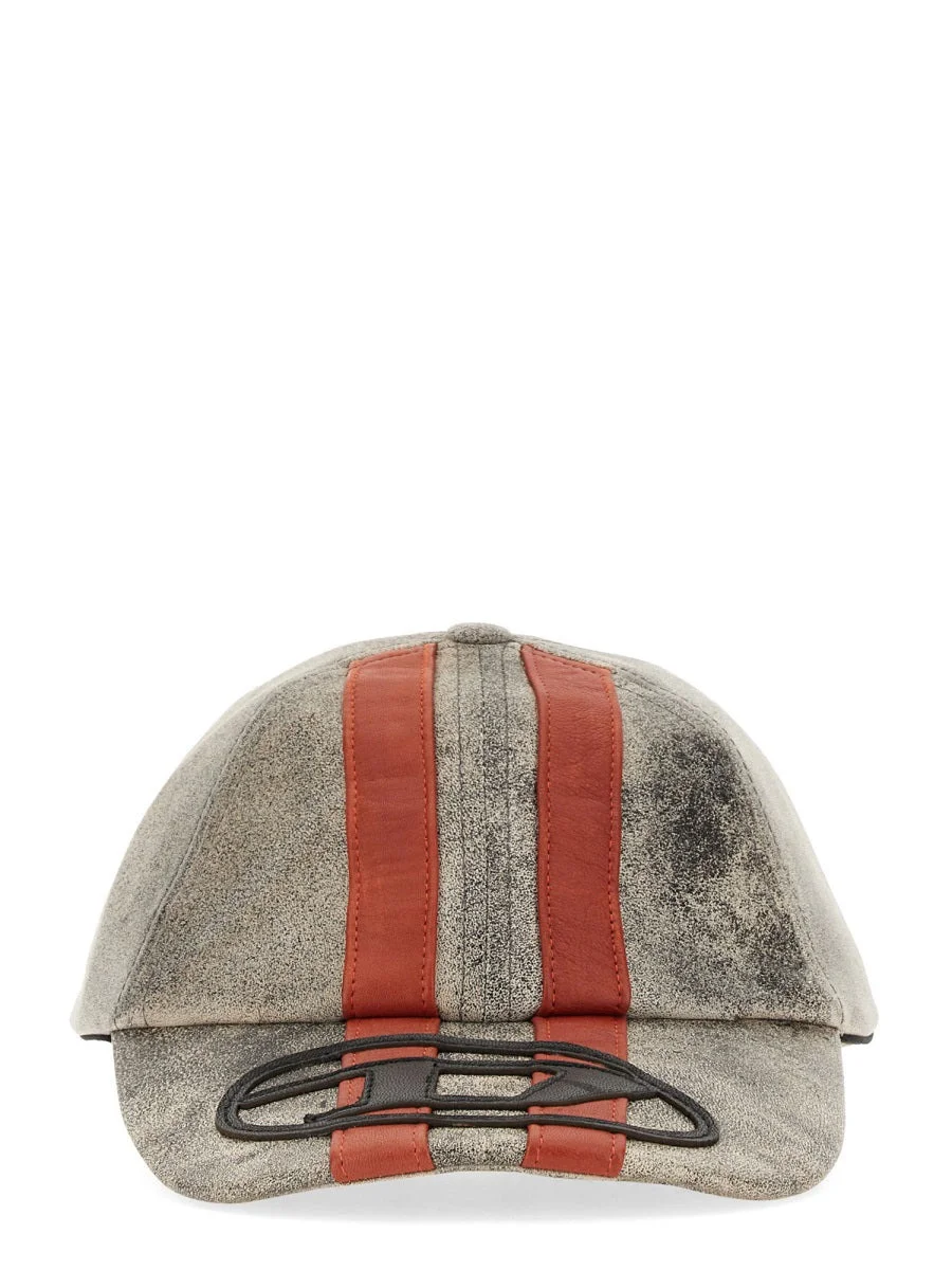 Diesel Men Baseball Hat With Sport Stripes - 1