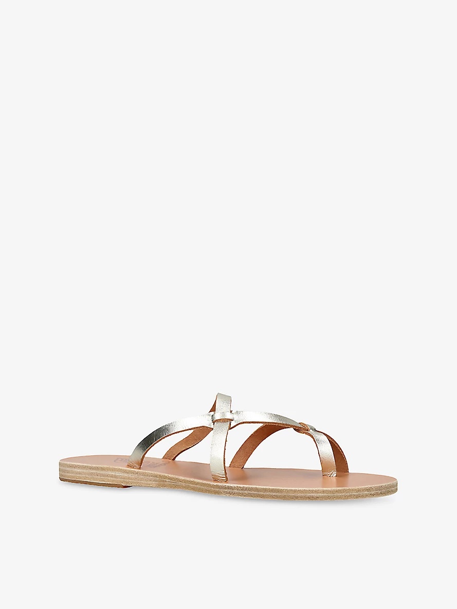 Armos Leather Flat Sandals - 3