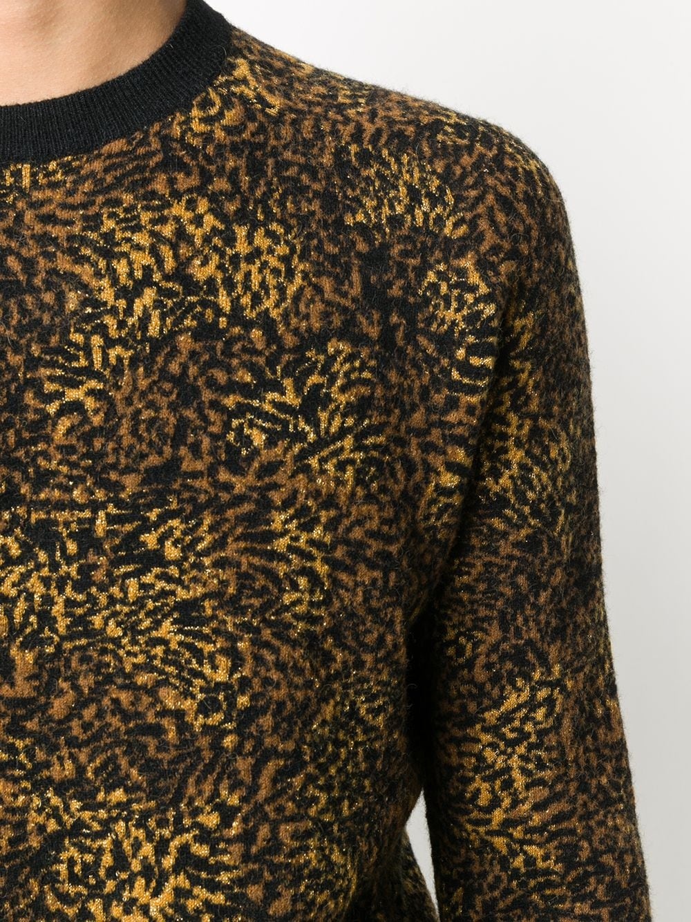 leopard jacquard jumper - 5