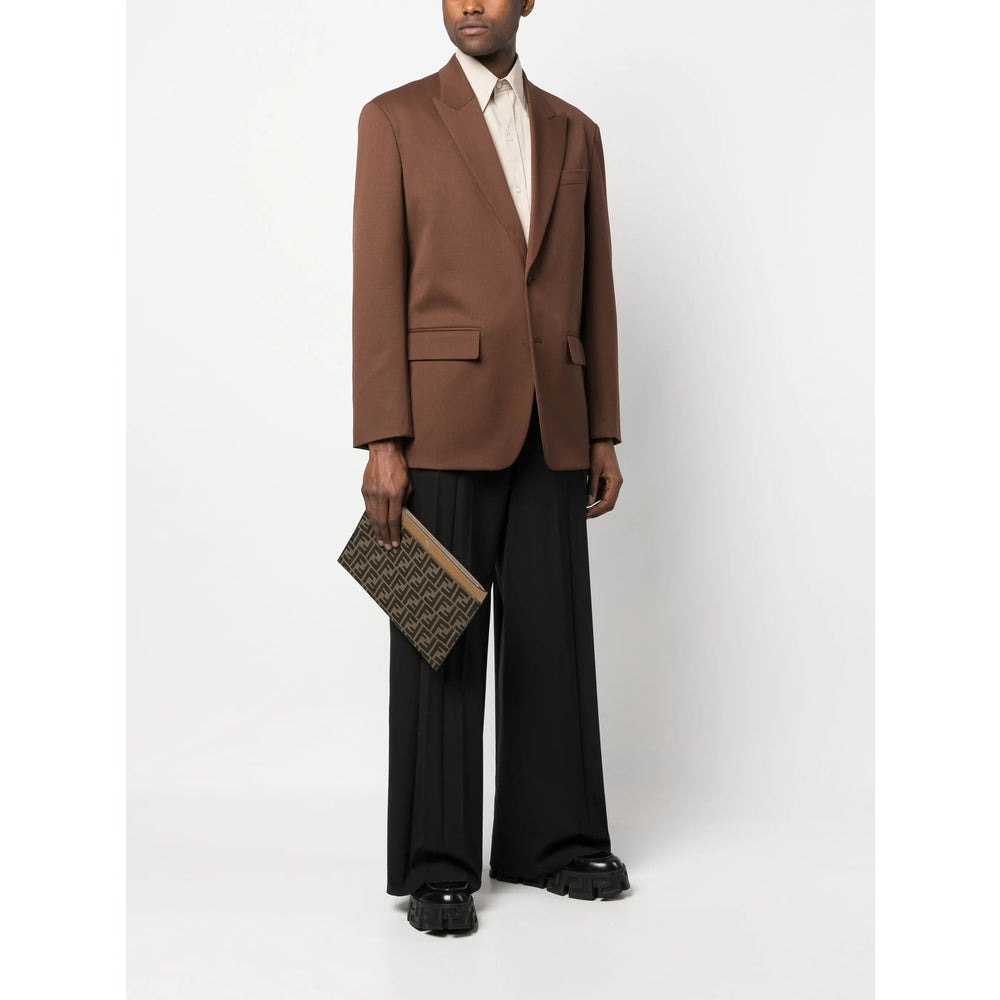 Fendi Brown Clutch Bags Men - 5