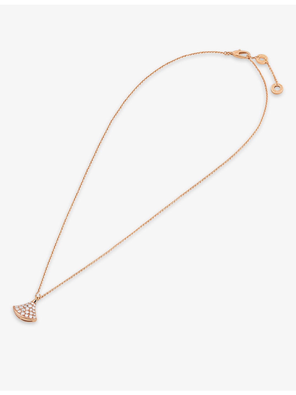 Divas’Dream 18ct rose-gold and 0.47ct brilliant-cut diamond necklace - 2