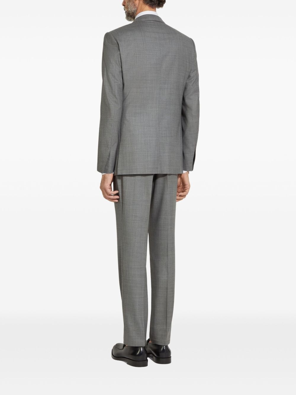wool single-breasted suit - 3