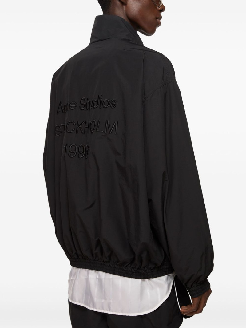 logo-embroidered jacket 5