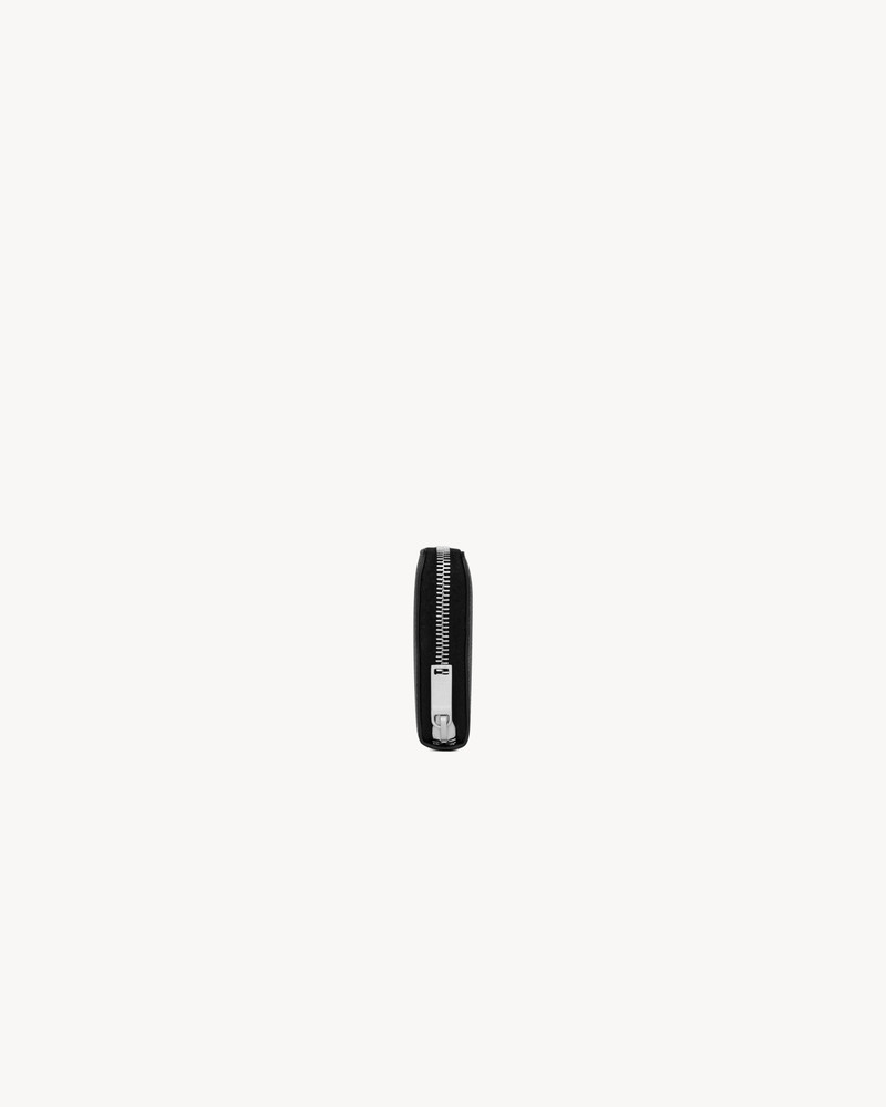 CASSANDRE SHADOW SAINT LAURENT ZIP-AROUND WALLET IN GRAINED LEATHER 3