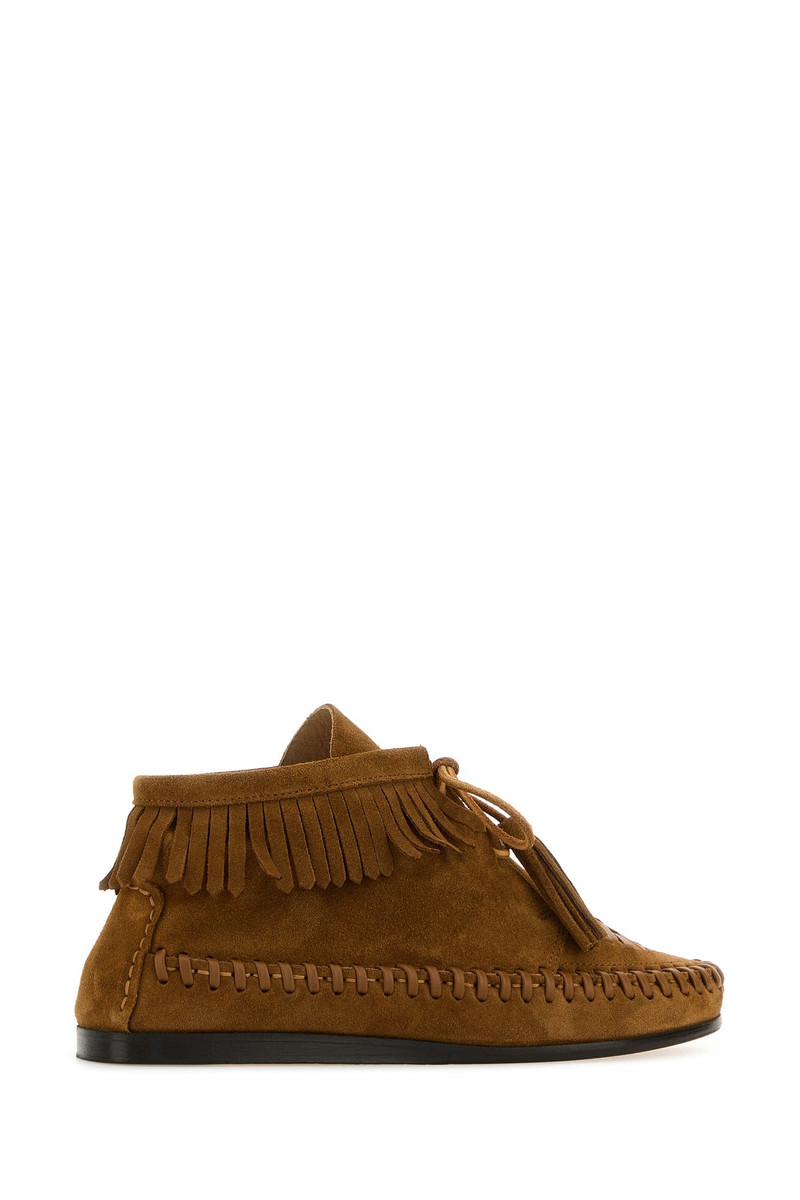 Isabel Marant Camel suede Felsa lace-up shoes outlook