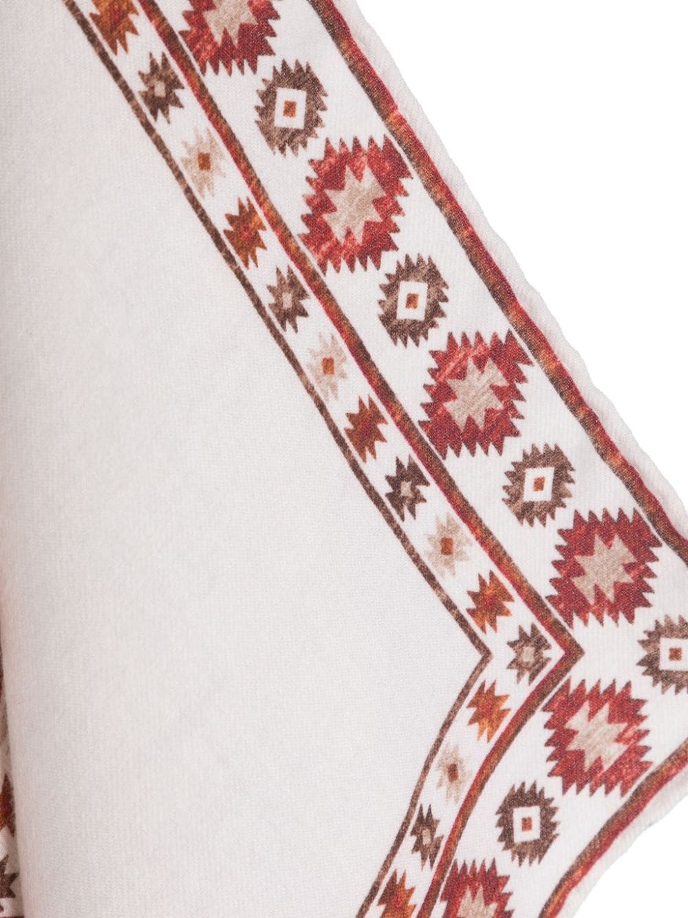 geometric-print wool scarf - 2