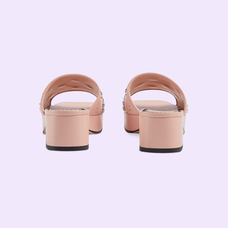 GUCCI Women's Interlocking G slide sandal outlook