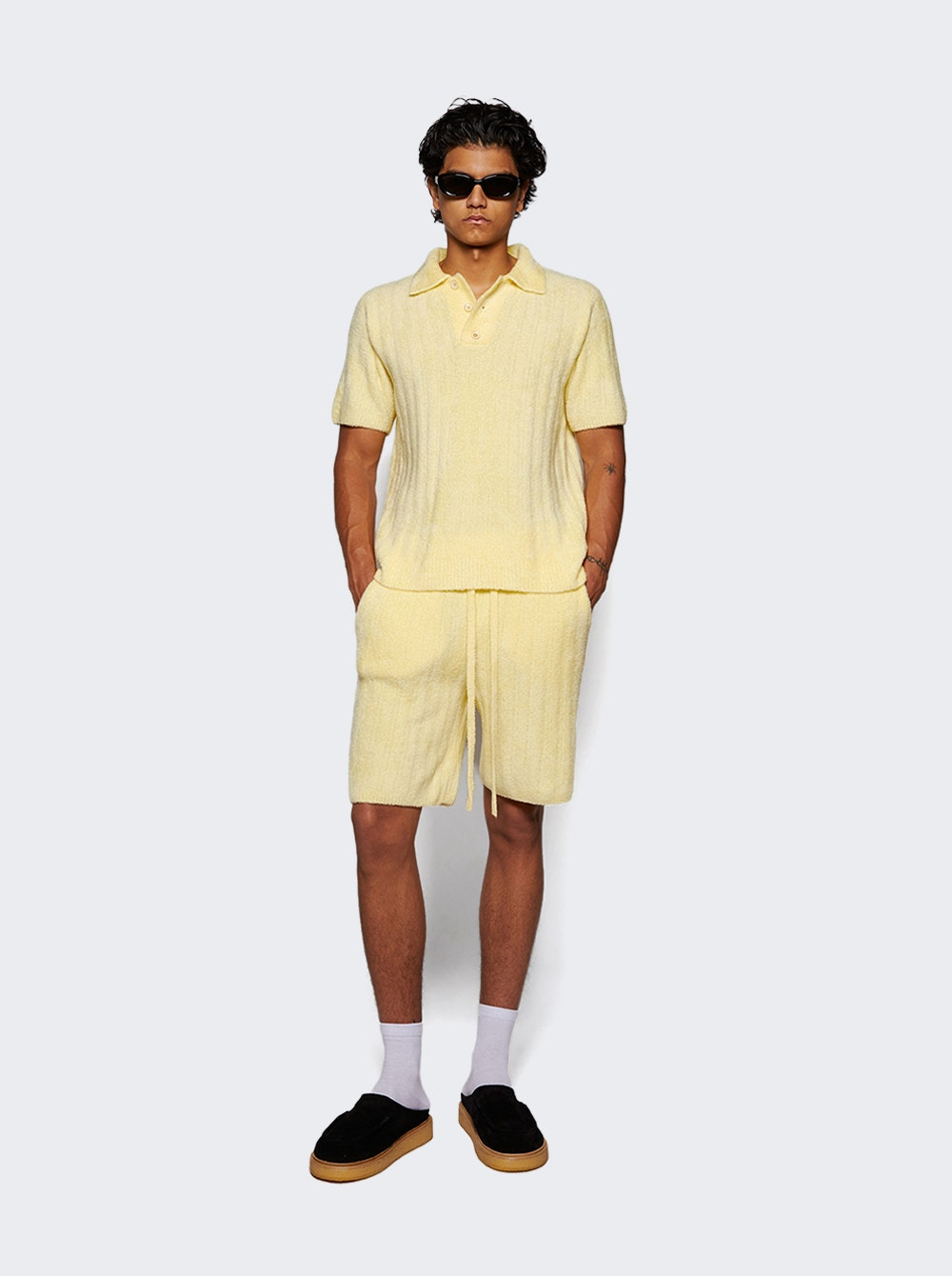 Chenille Rib Short Butter - 2