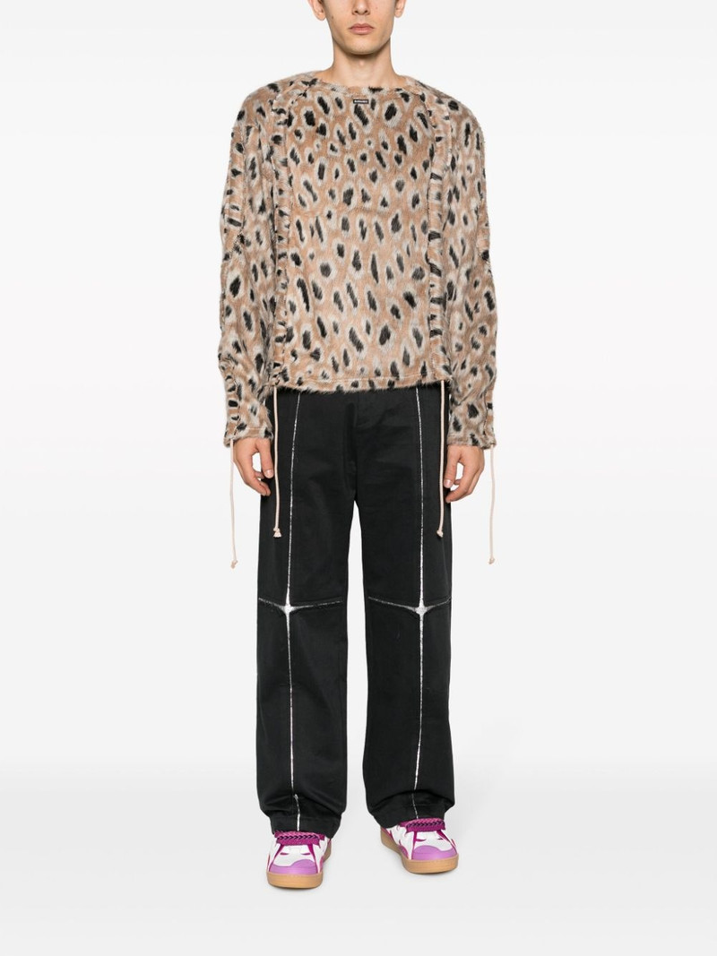 BLUEMARBLE metallic-detail wide-leg trousers outlook