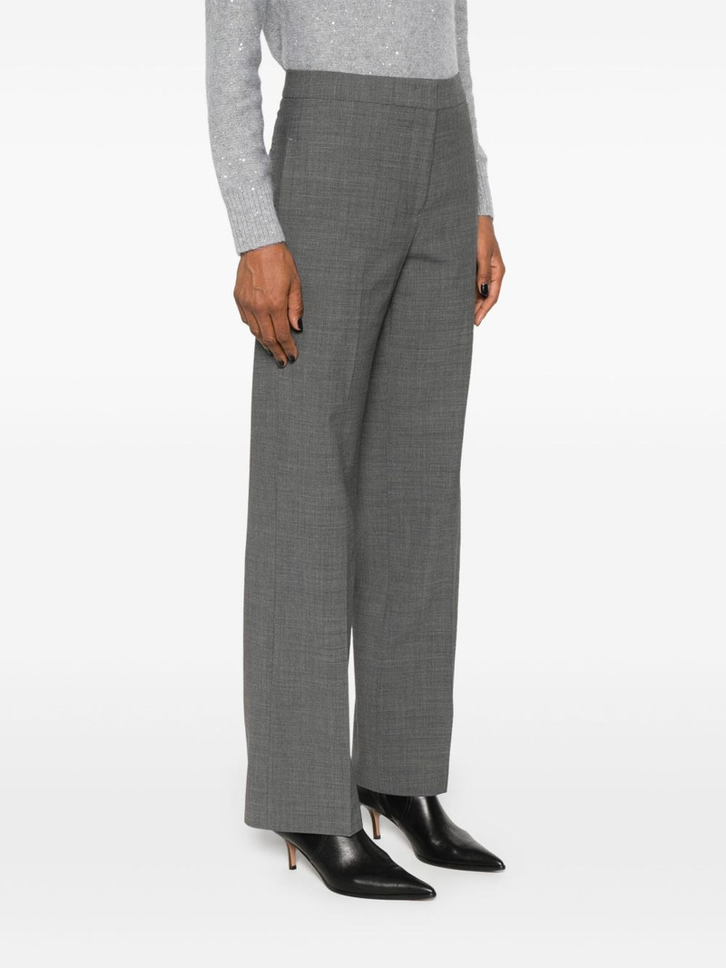 pressed crease straight-leg trousers 3
