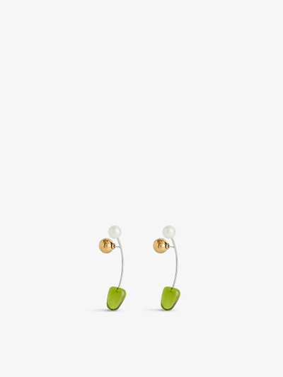 Dries Van Noten Pear-charm brass earrings outlook