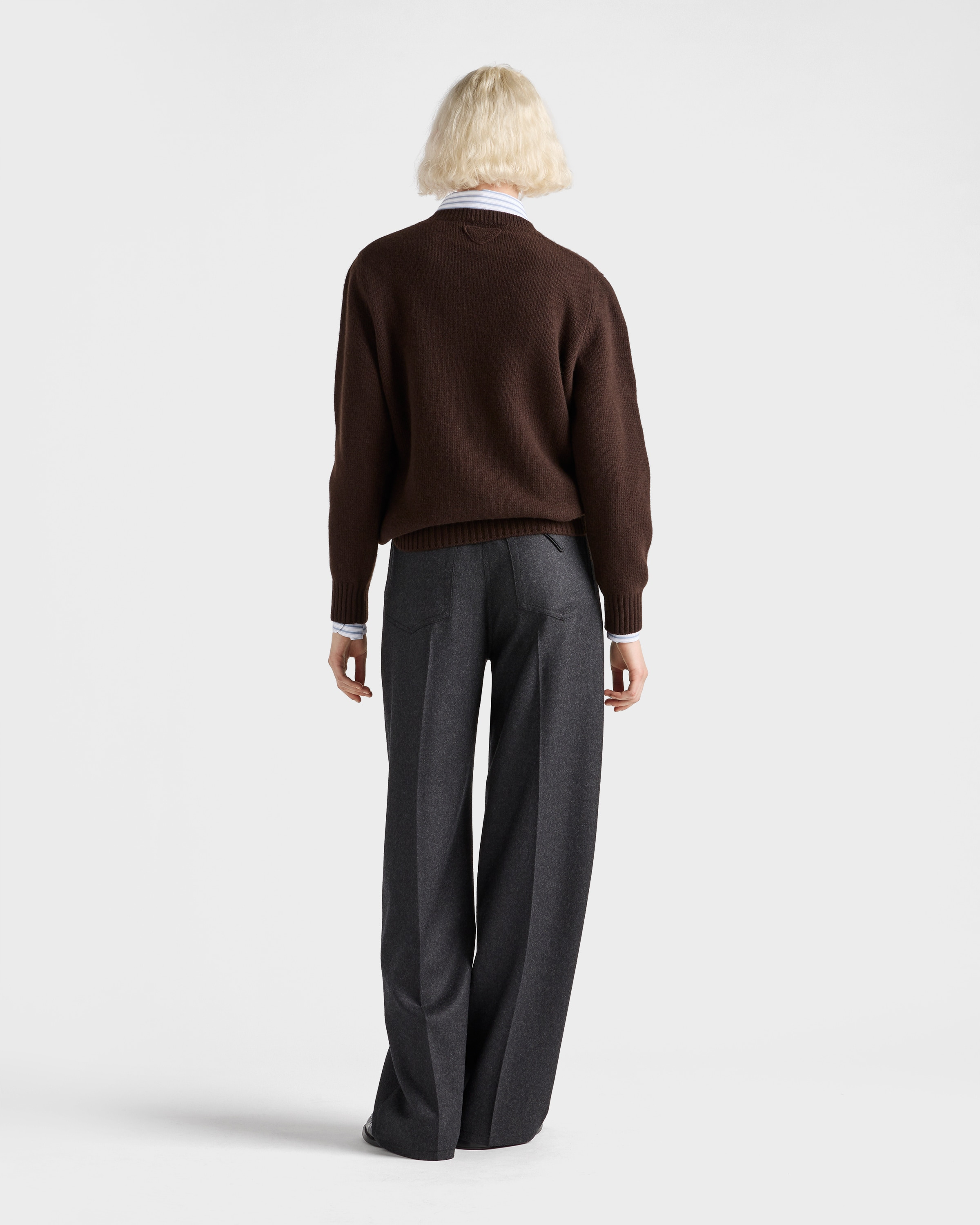 Wool and cashmere crew-neck sweater - 5