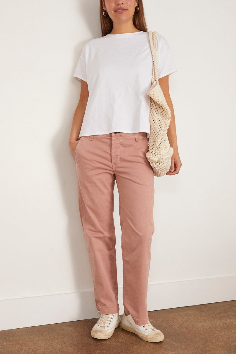 ASKK NY Slim Chino Pant in Washed Dusty Rose outlook