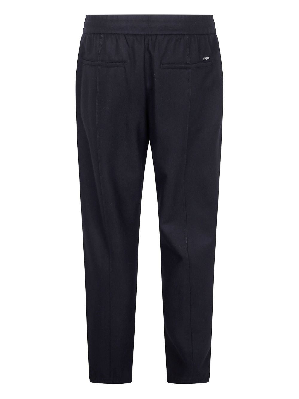 elasticated-waist wool trousers - 2