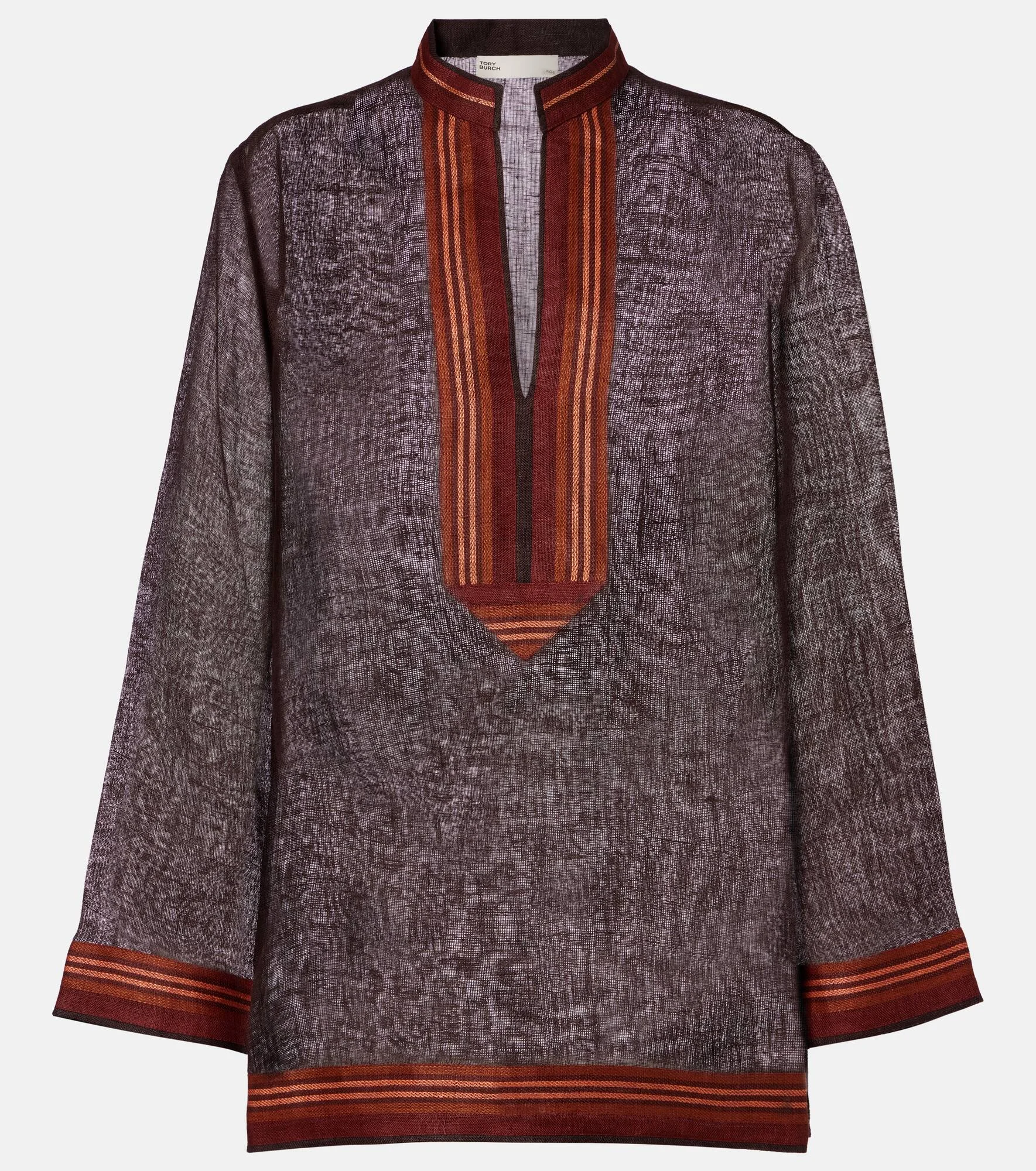 Sheer linen kaftan - 1