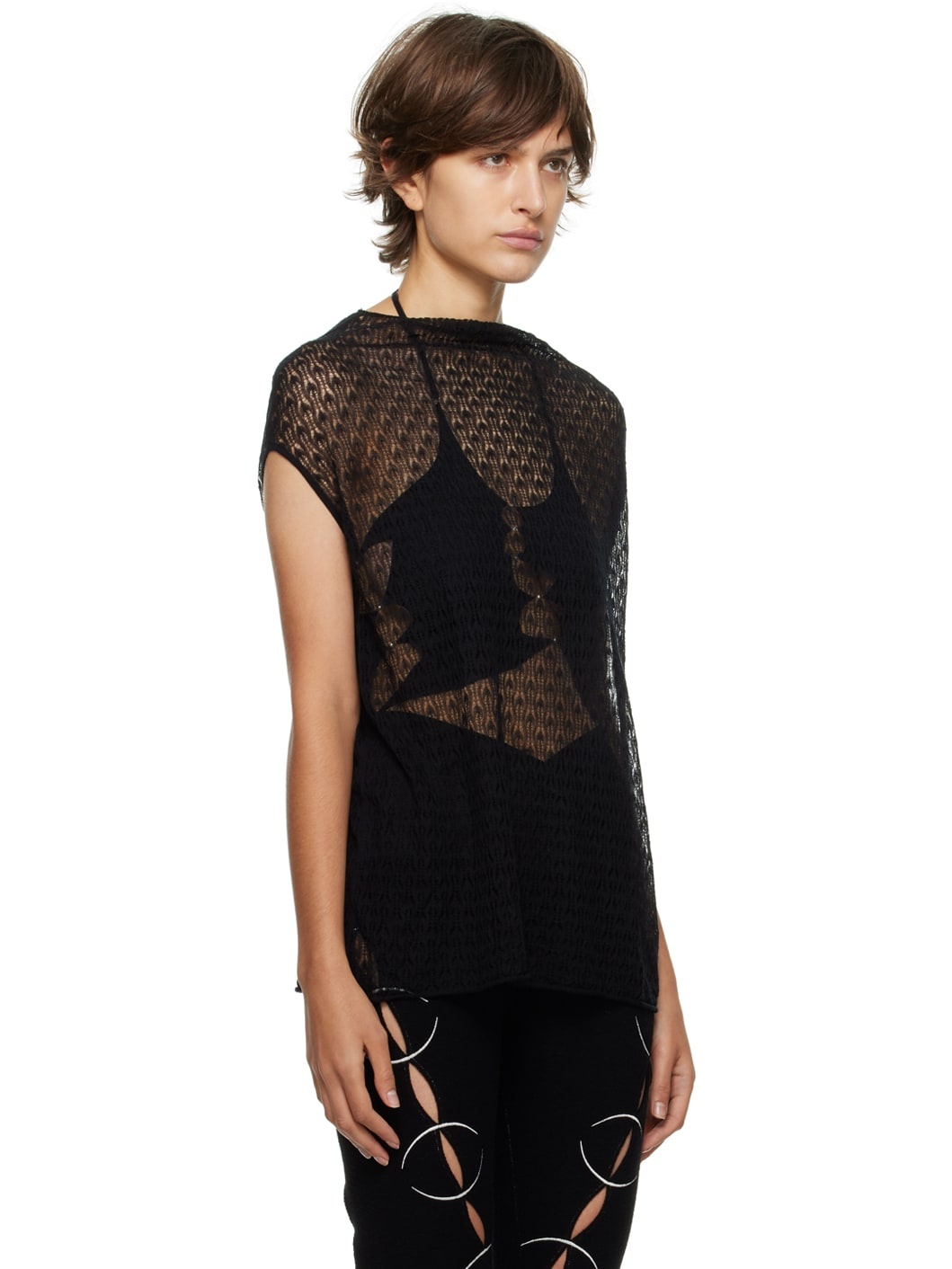 Black Sheer T-Shirt - 2