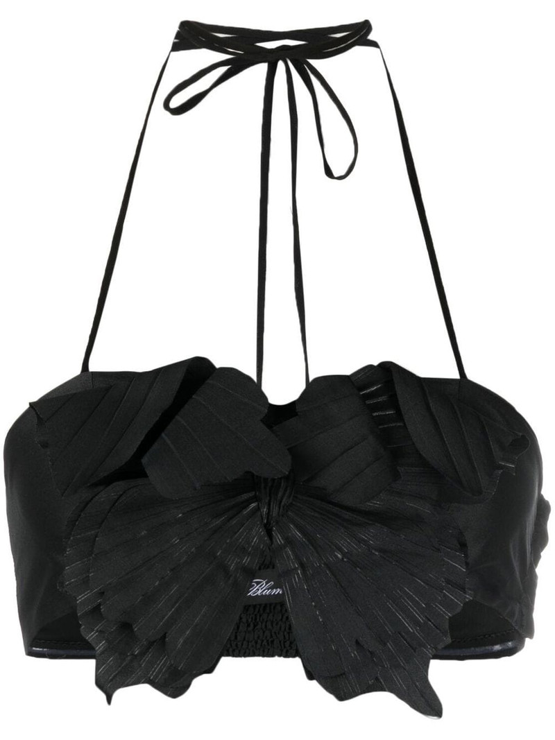butterfly-detail cropped vest 1