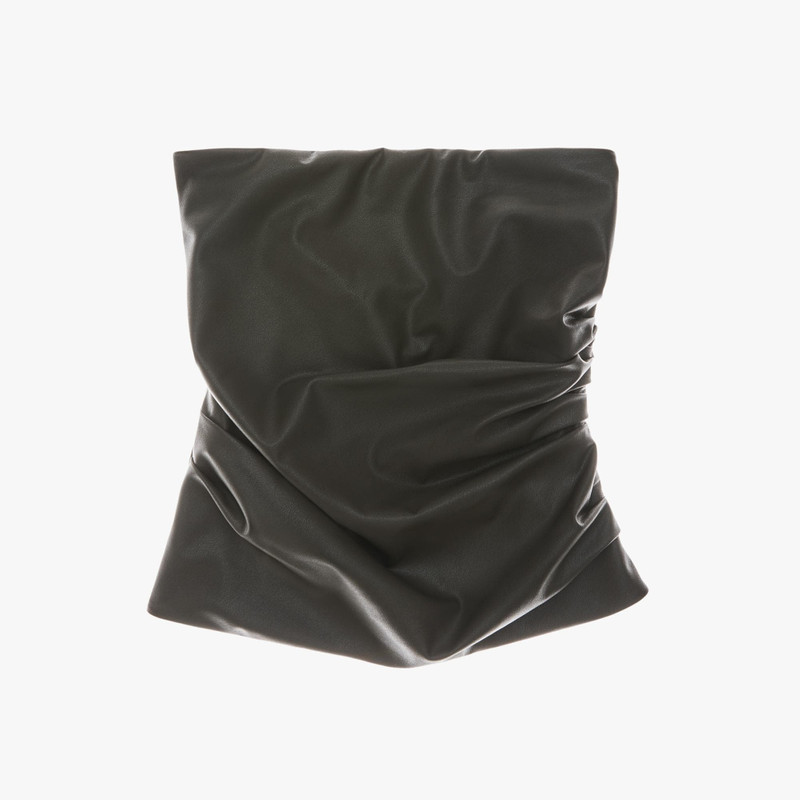 FAUX LEATHER TUBE TOP 1