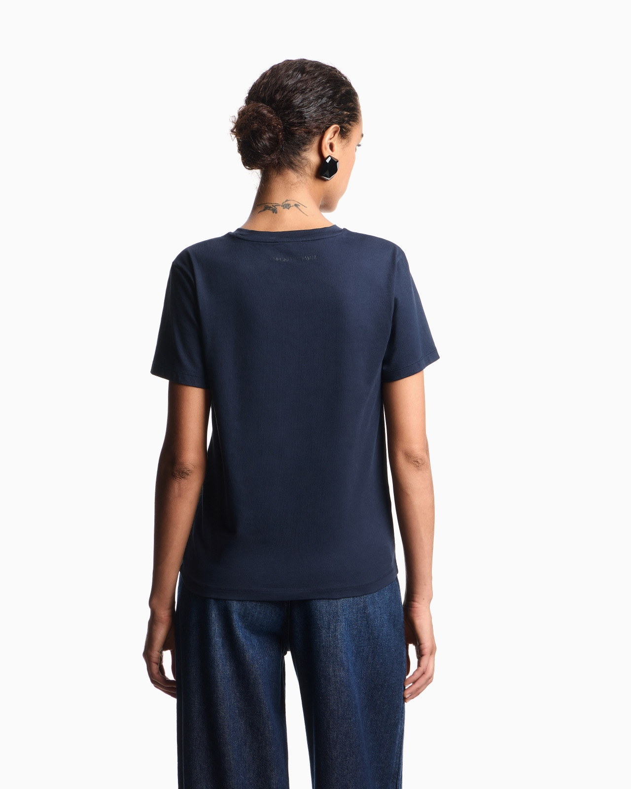 ASV ORGANIC JERSEY T-SHIRT WITH MULTICOLOURED LOGO EMBROIDERY - 3