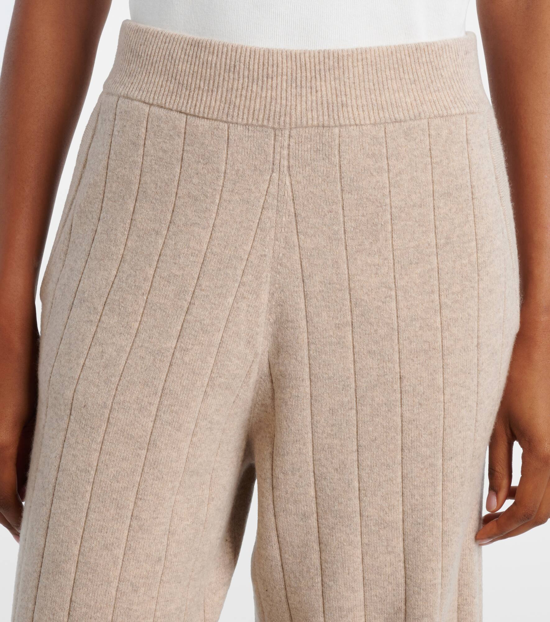 Jardin ribbed-knit cashmere sweatpants - 4