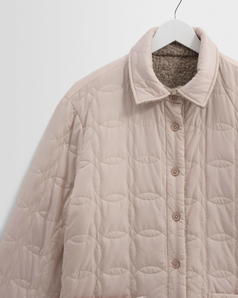 Mount - Natural Reversible Boucle Wool Overshirt 10