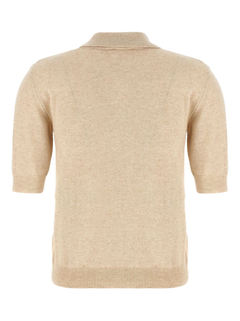 embroidered knited polo top - 2