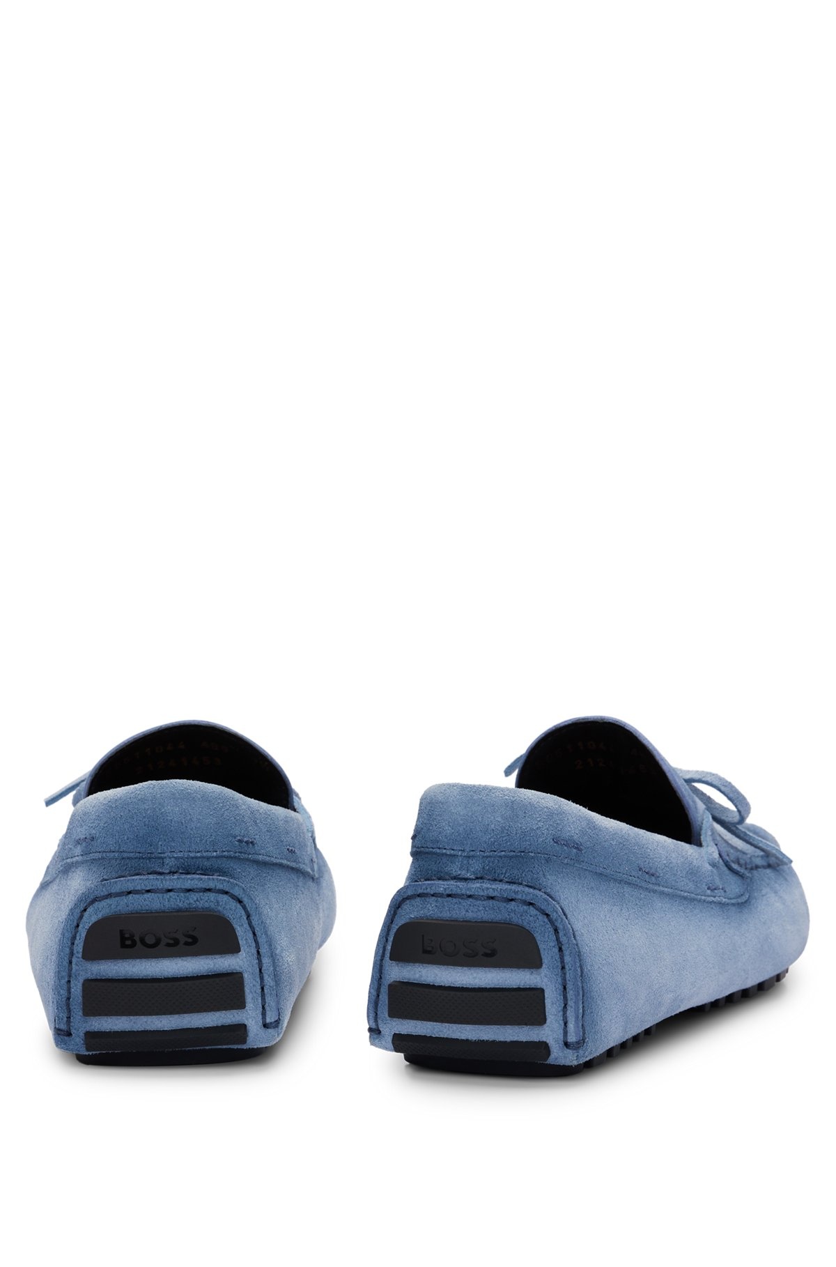 SUEDE MOCCASINS WITH BUCKLED UPPER STRAP - 5