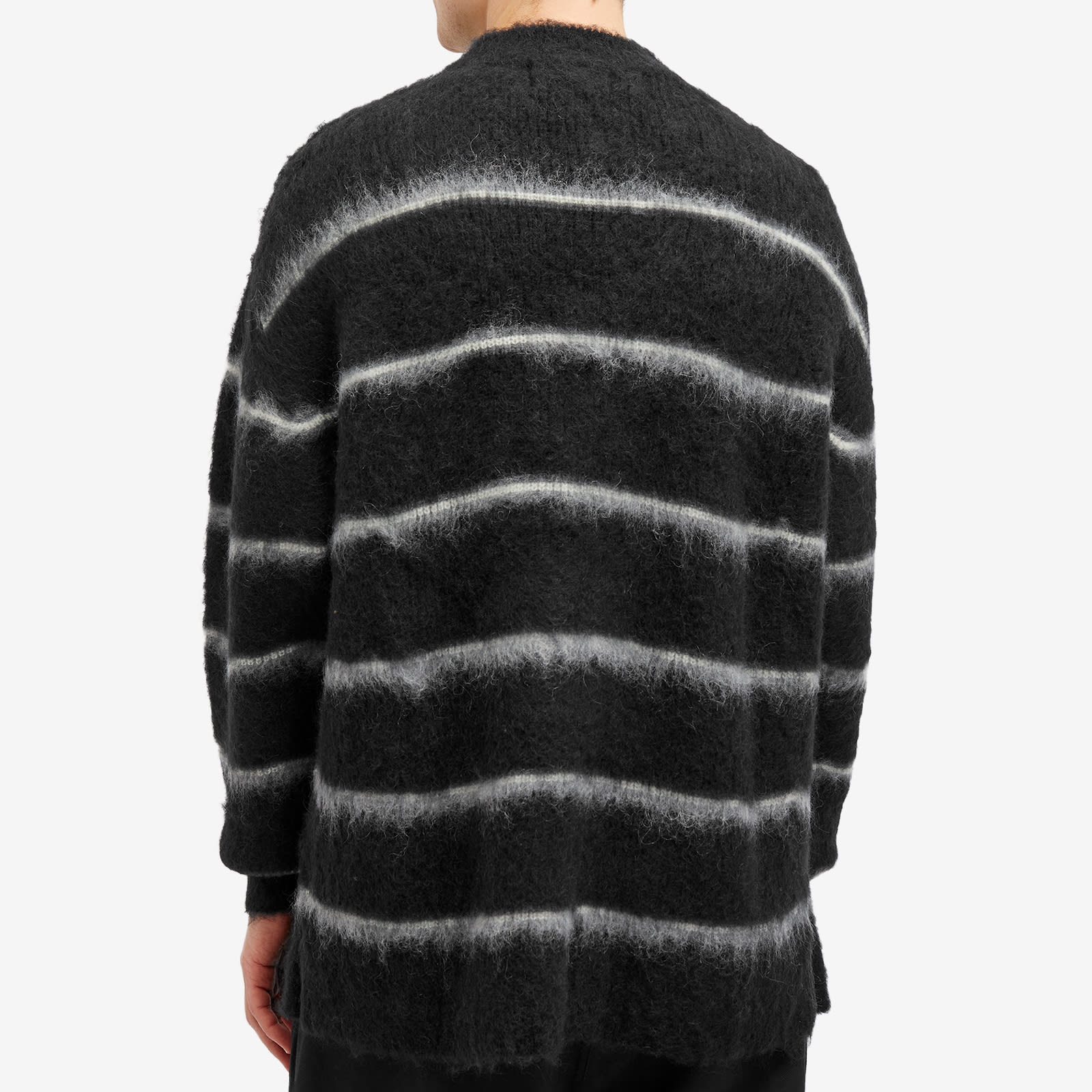 Comme des Garçons Homme Raised Stripe Mohair Sweater - 3