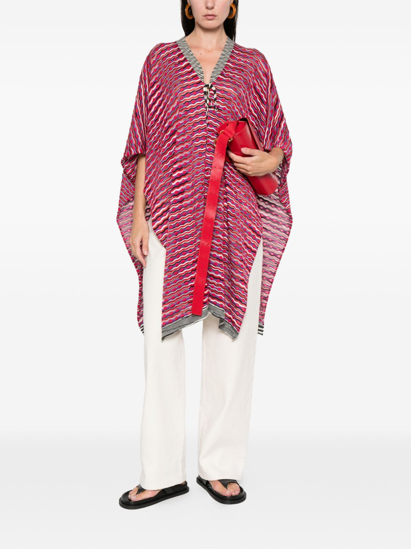 Missoni striped-tie ponch outlook