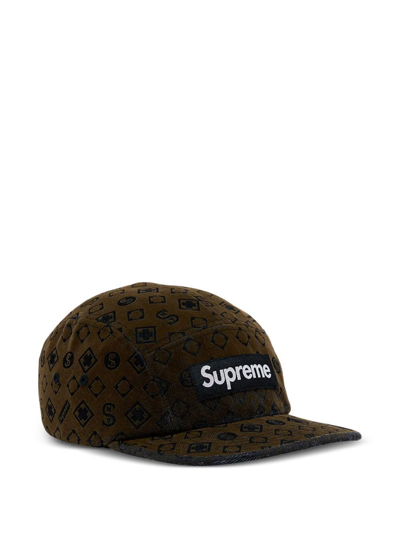 Supreme Camp flocked denim cap outlook
