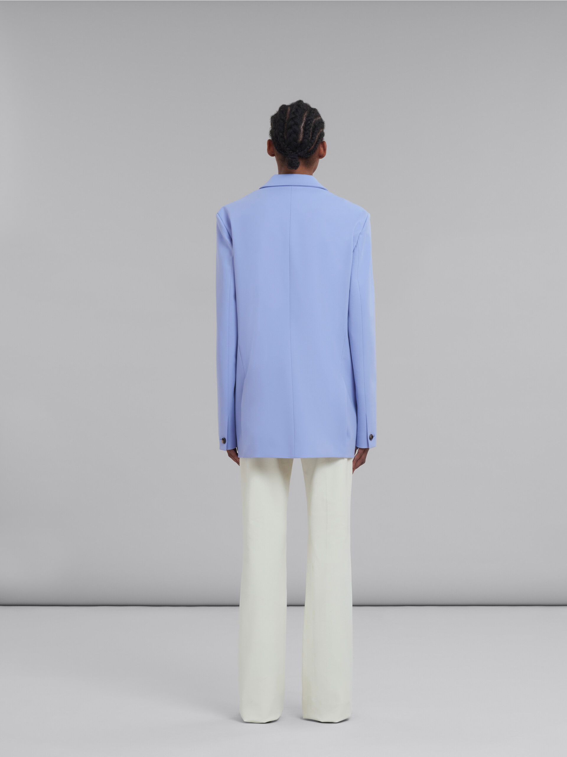 LILAC SINGLE-BREASTED JERSEY BLAZER - 3