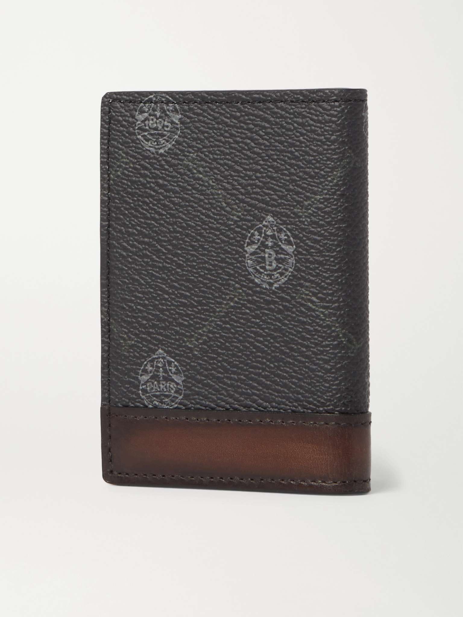 Signature Logo-Print Canvas and Leather Billfold Cardholder - 3