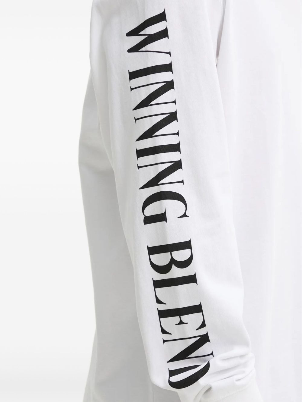 long-sleeve racing-print T-shirt - 4