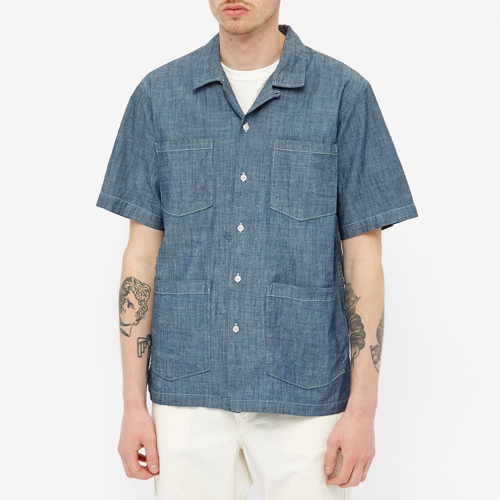 Universal Works Chambray Summer Overshirt - 4