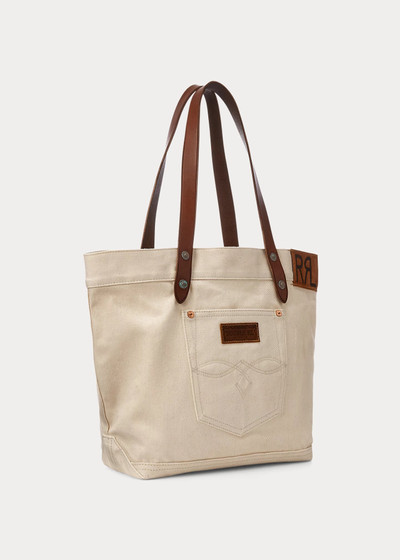 RRL by Ralph Lauren Leather-Trim Twill Tote outlook