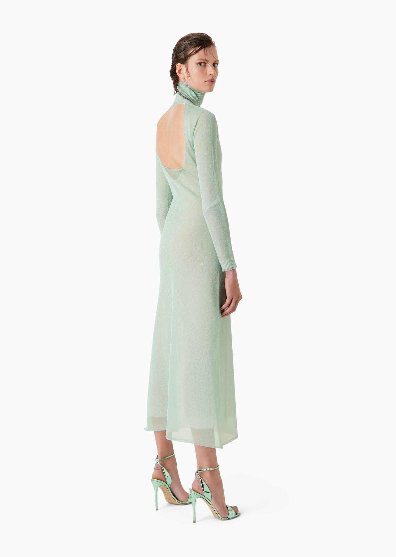 Midi dress in a bright knit - 3