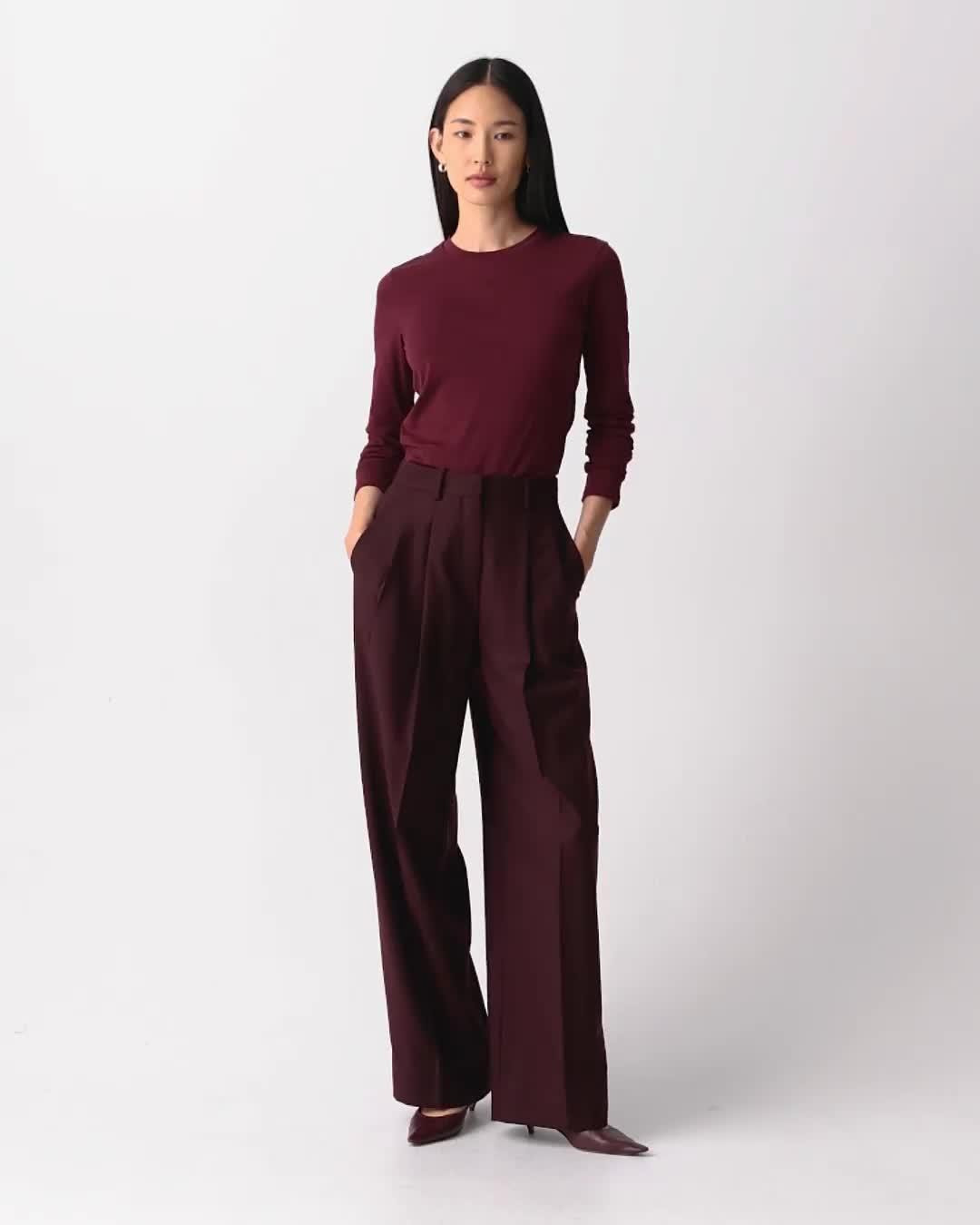 Double Pleat Pant, 29’’ in Sleek Flannel - 6