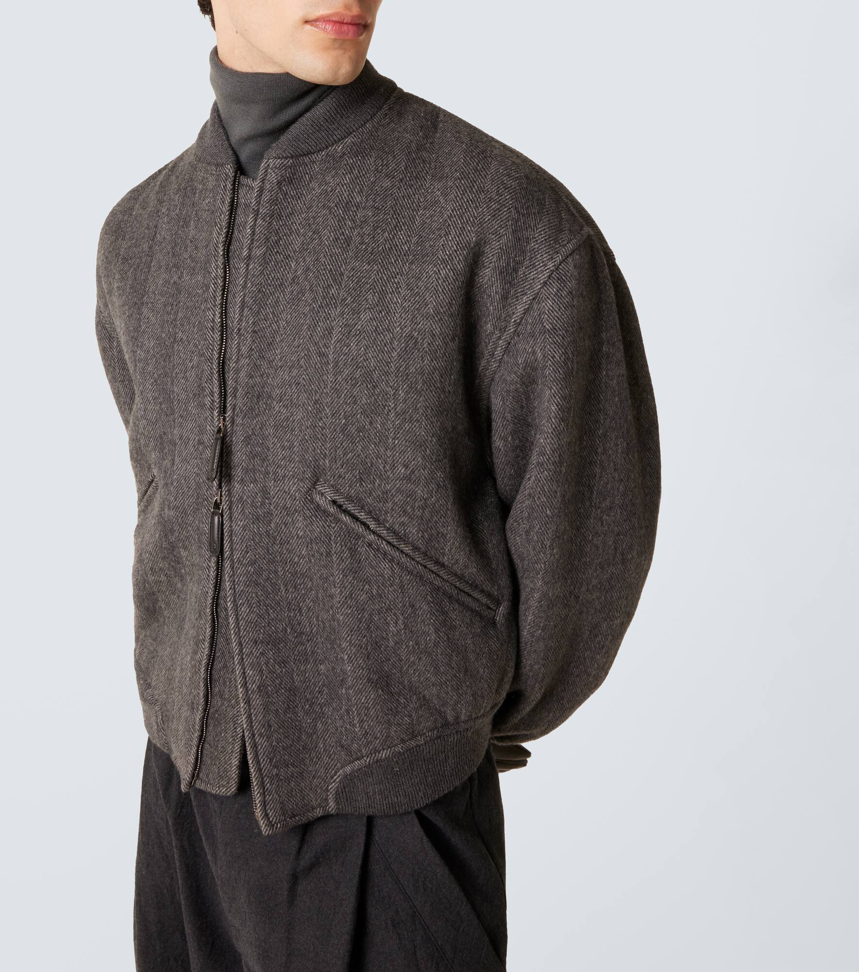 Cashmere bomber jacket - 5
