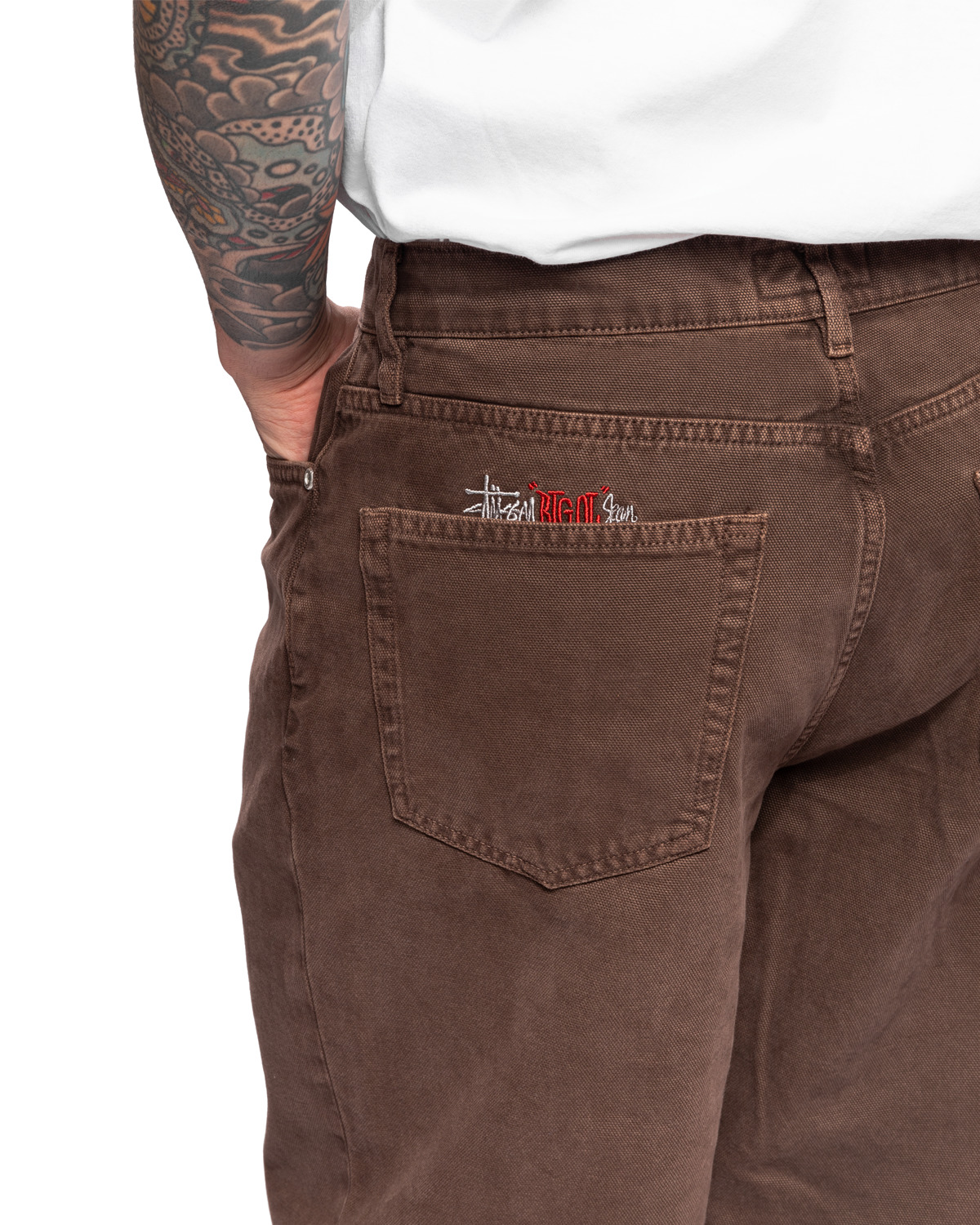Big Ol' Pant Washed Canvas – Brown | Pants | Stüssy