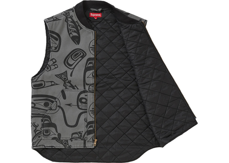 Supreme Supreme Haida Work Vest Grey outlook
