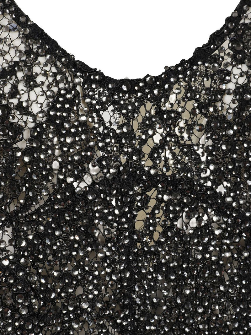 THE NEW ARRIVALS ILKYAZ OZEL crystal-embellished lace maxi dress outlook