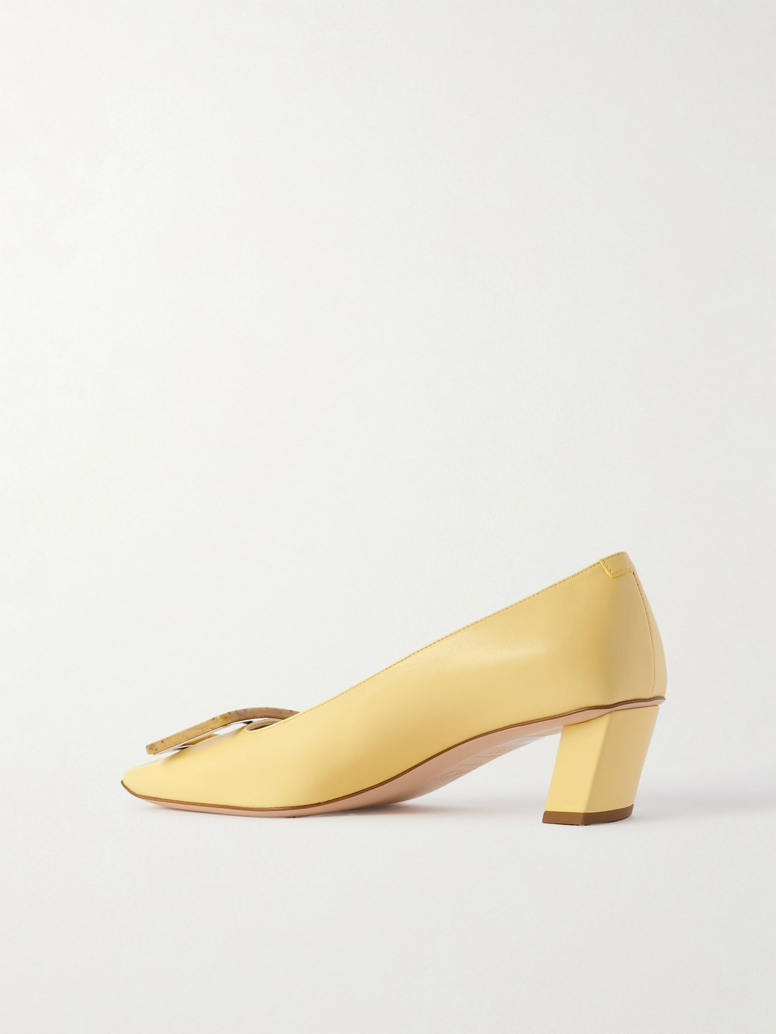 Belle Vivier patent-leather pumps Yellow - 3